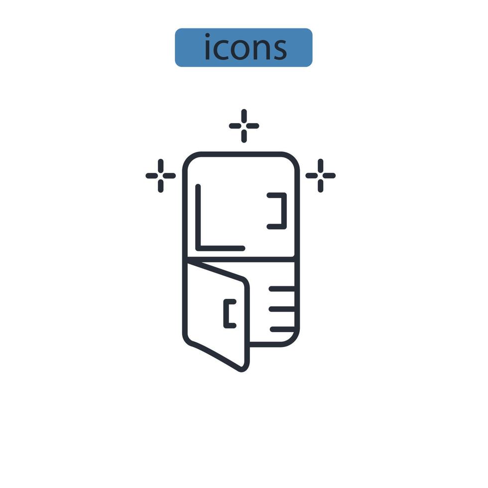 defrosting icons  symbol vector elements for infographic web