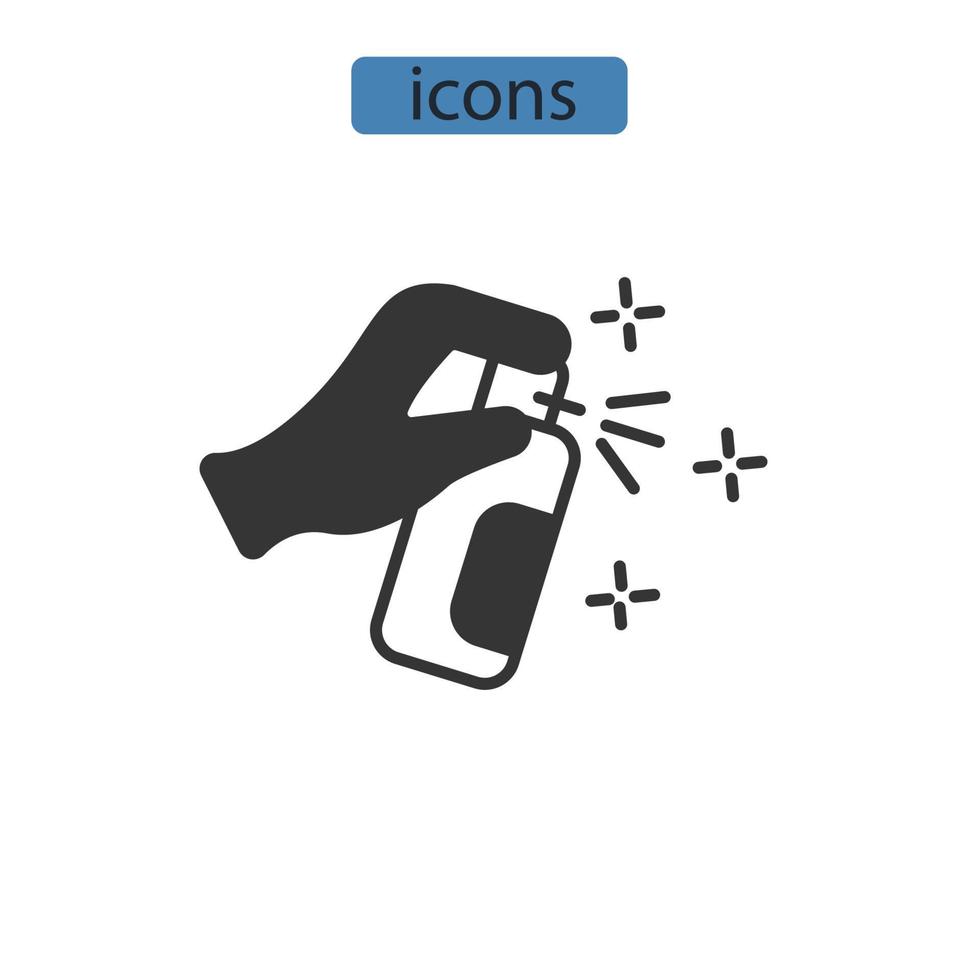 disinfection icons  symbol vector elements for infographic web