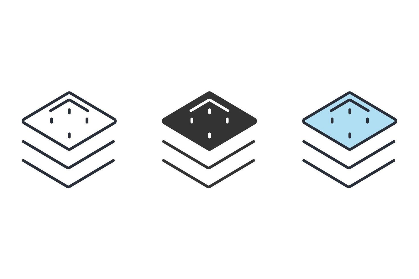 iconos de baklava símbolo elementos vectoriales para web infográfico vector