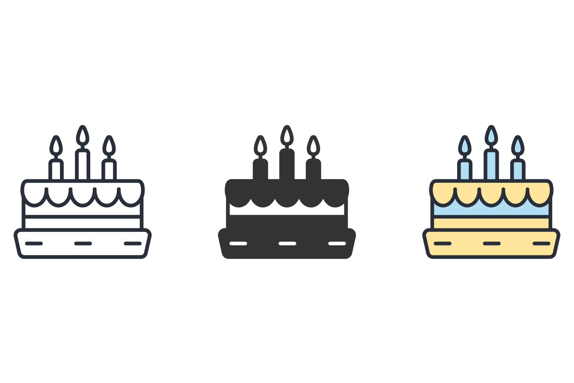 The Birthday Cake with Candles in the Form of Number 25 Icon. Birthday  Symbol Stock Vector - Illustration of celebration, icon: 79863895