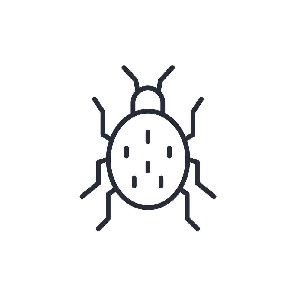 iconos de insectos símbolo elementos vectoriales para web infográfico vector