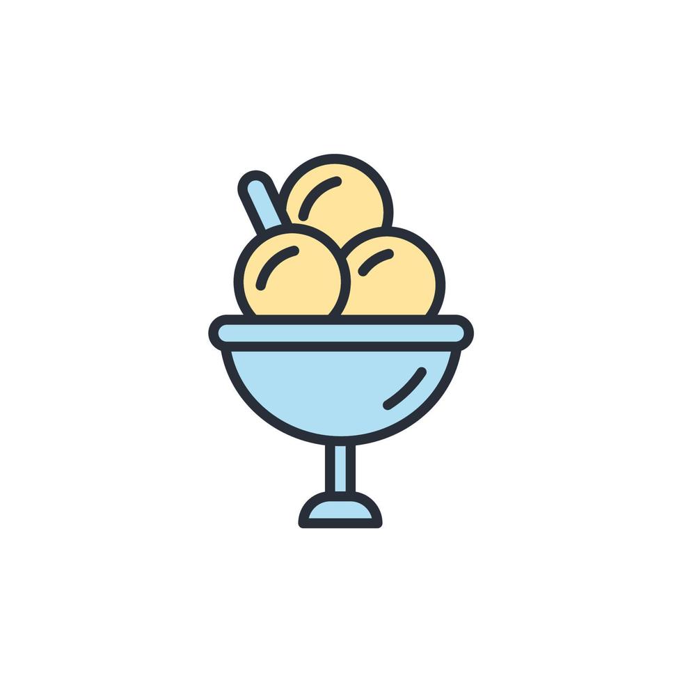 sundae icons  symbol vector elements for infographic web