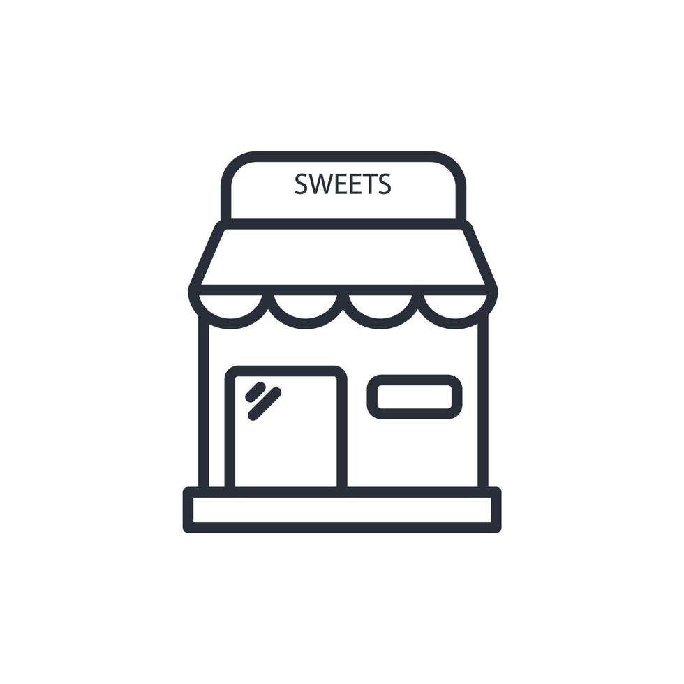 sweet shop icons  symbol vector elements for infographic web