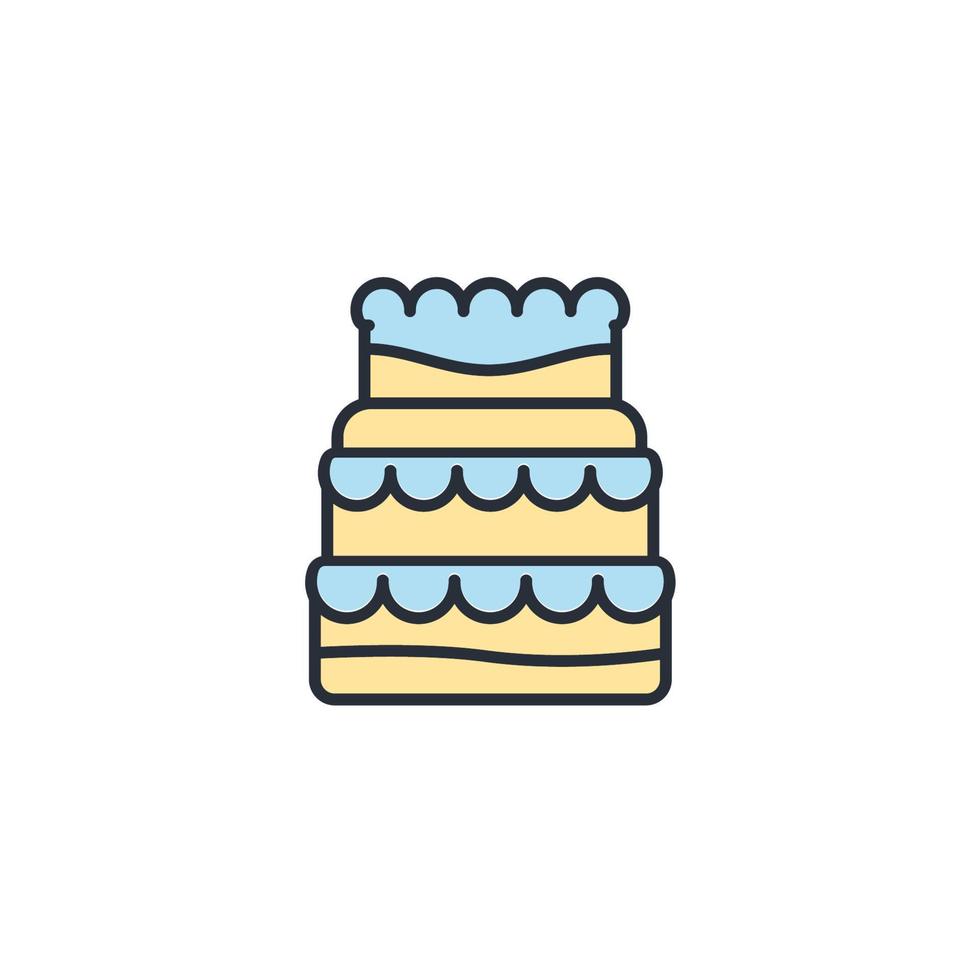 cake icons  symbol vector elements for infographic web