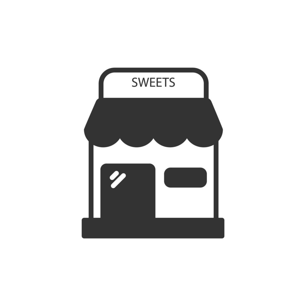 tienda de dulces iconos símbolo elementos vectoriales para web infográfico vector