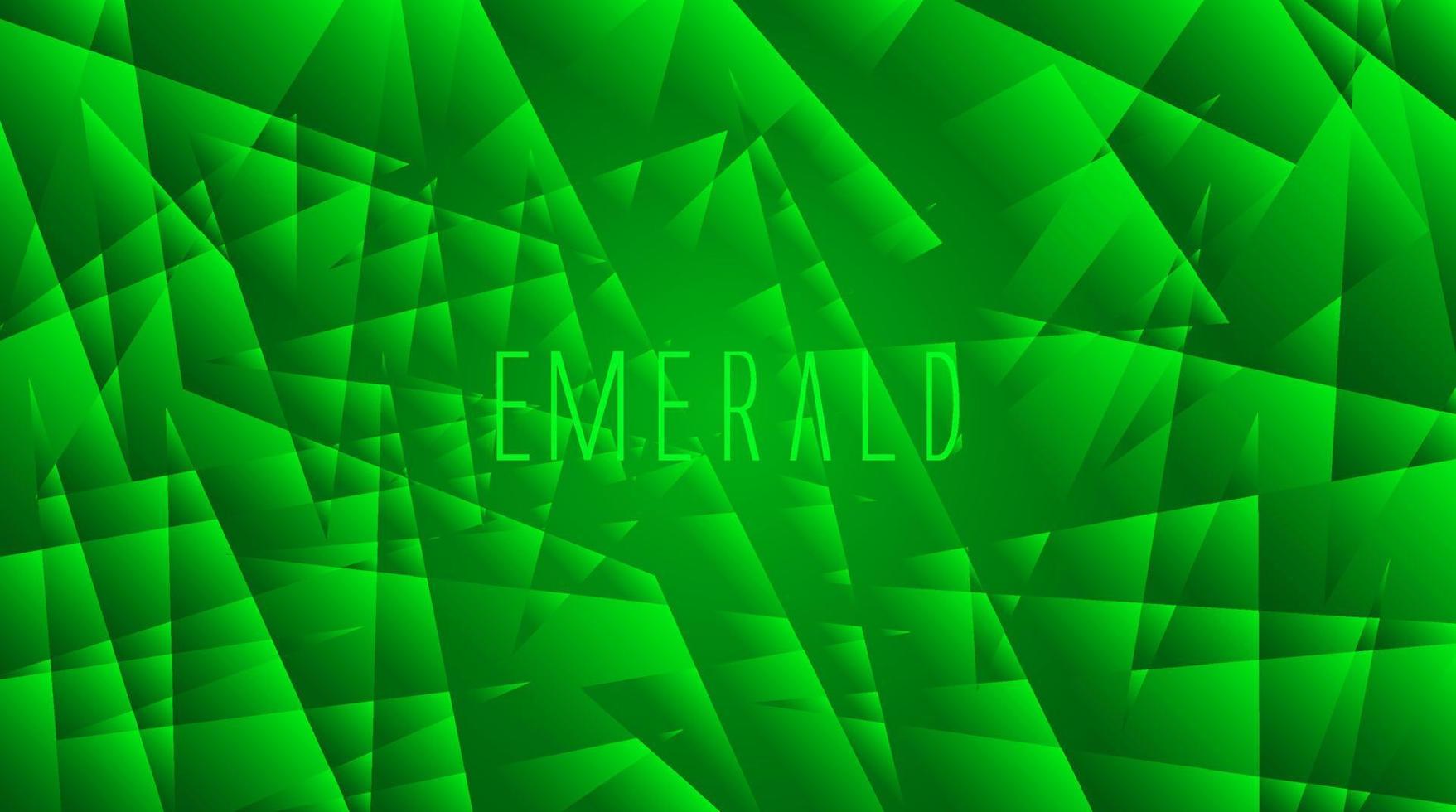 abstract emerald background with green vector