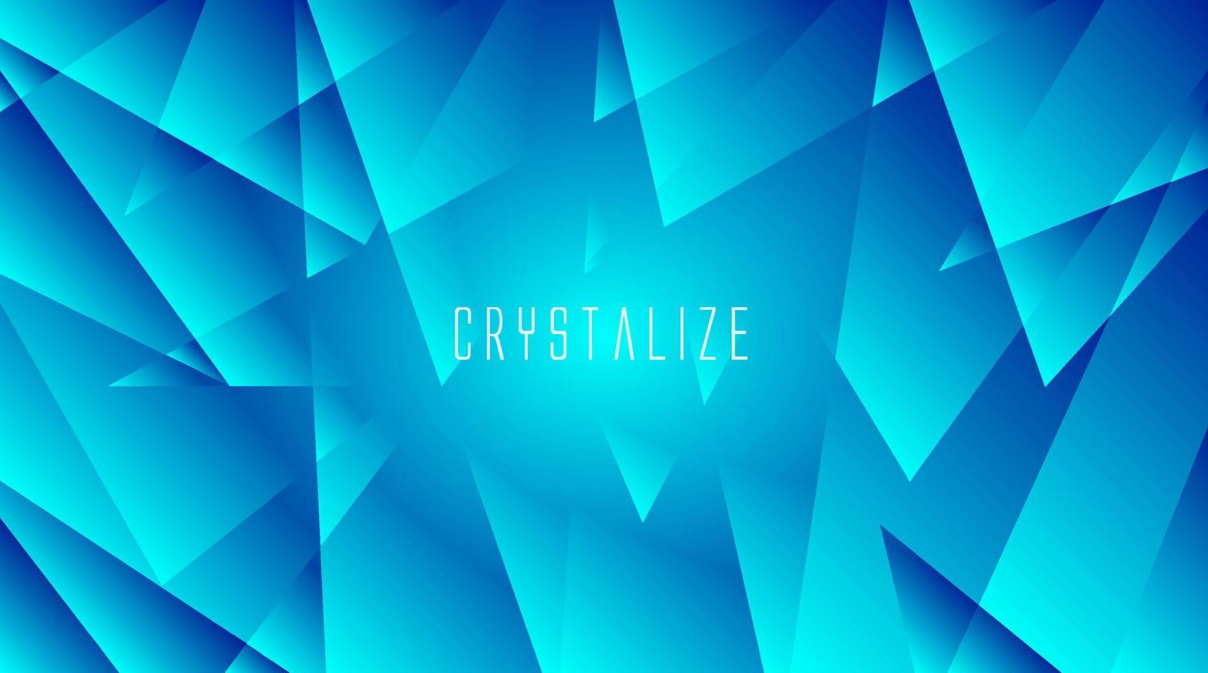 abstract crystal background with gradient vector