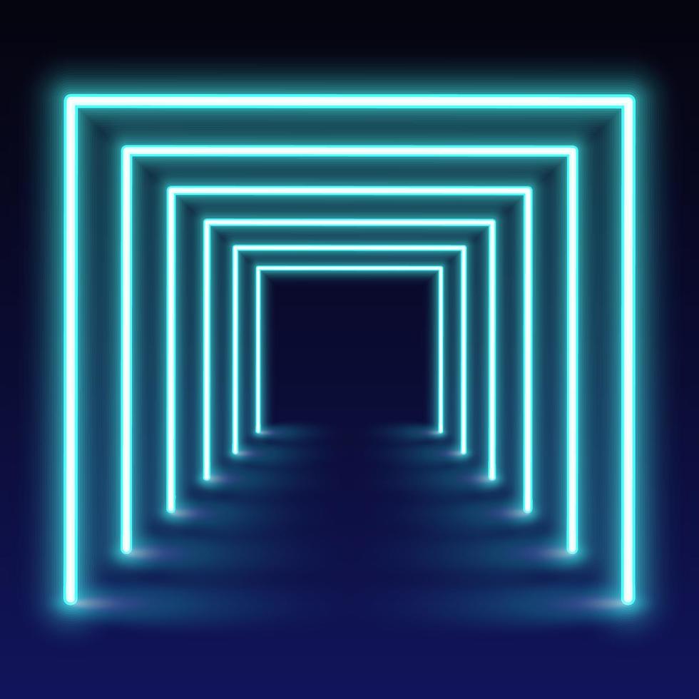 Abstract neon background with colorful beams of lights illustration. vector