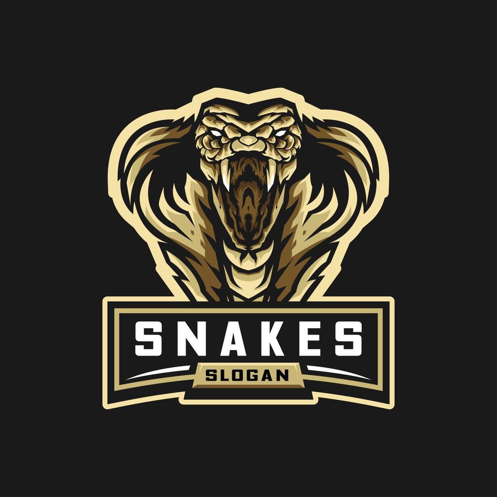 snake esport logo vector