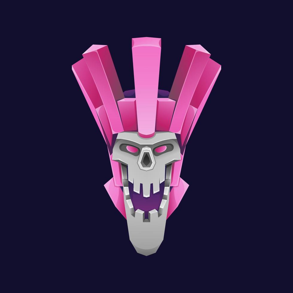 skull gradient mascot vector