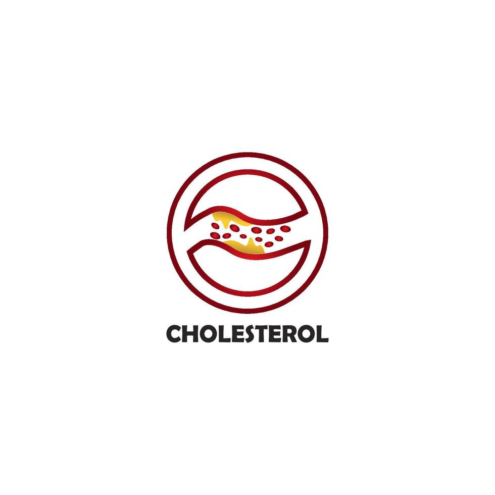 cholesterol plaque icon vector