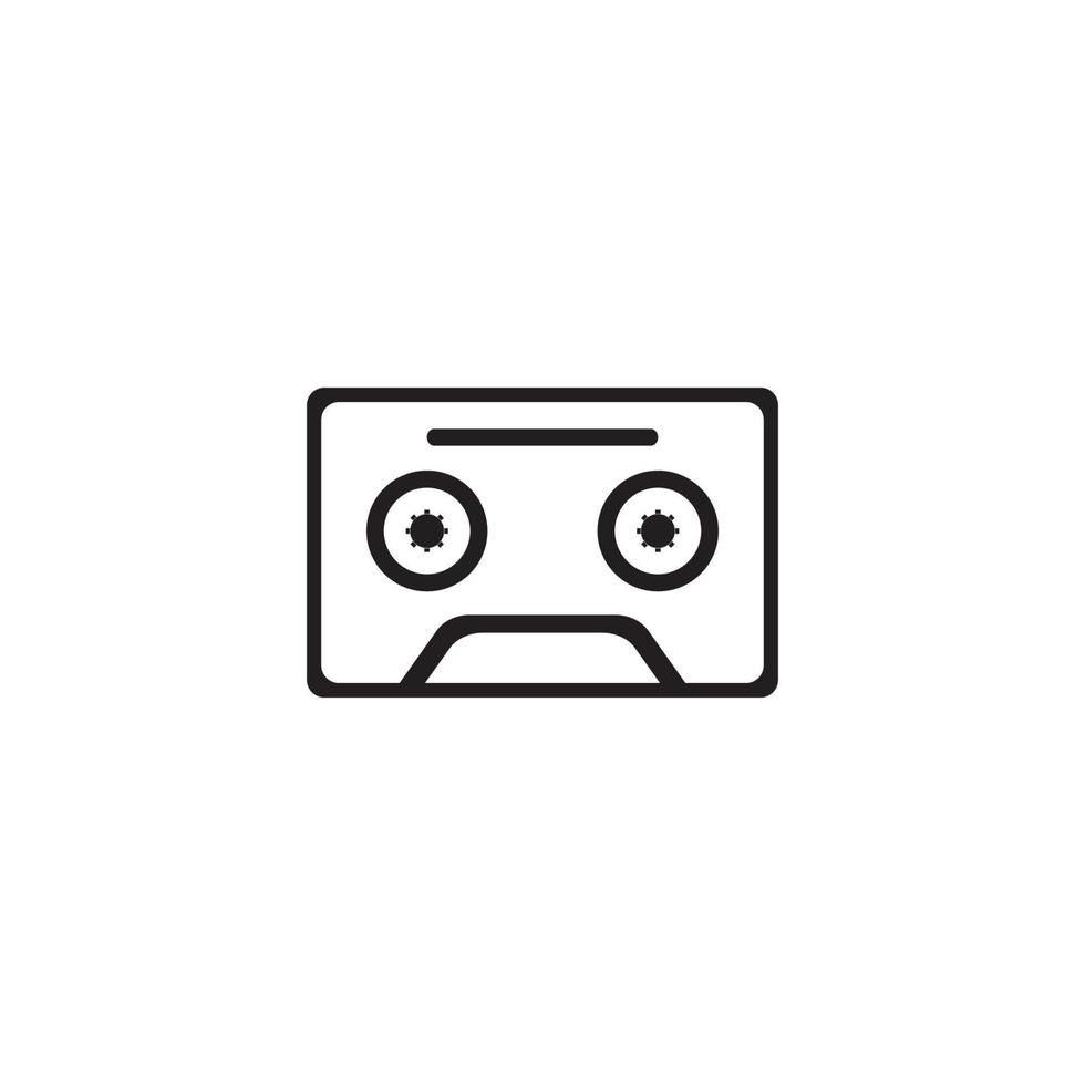 cassette icon  vector illustration template design