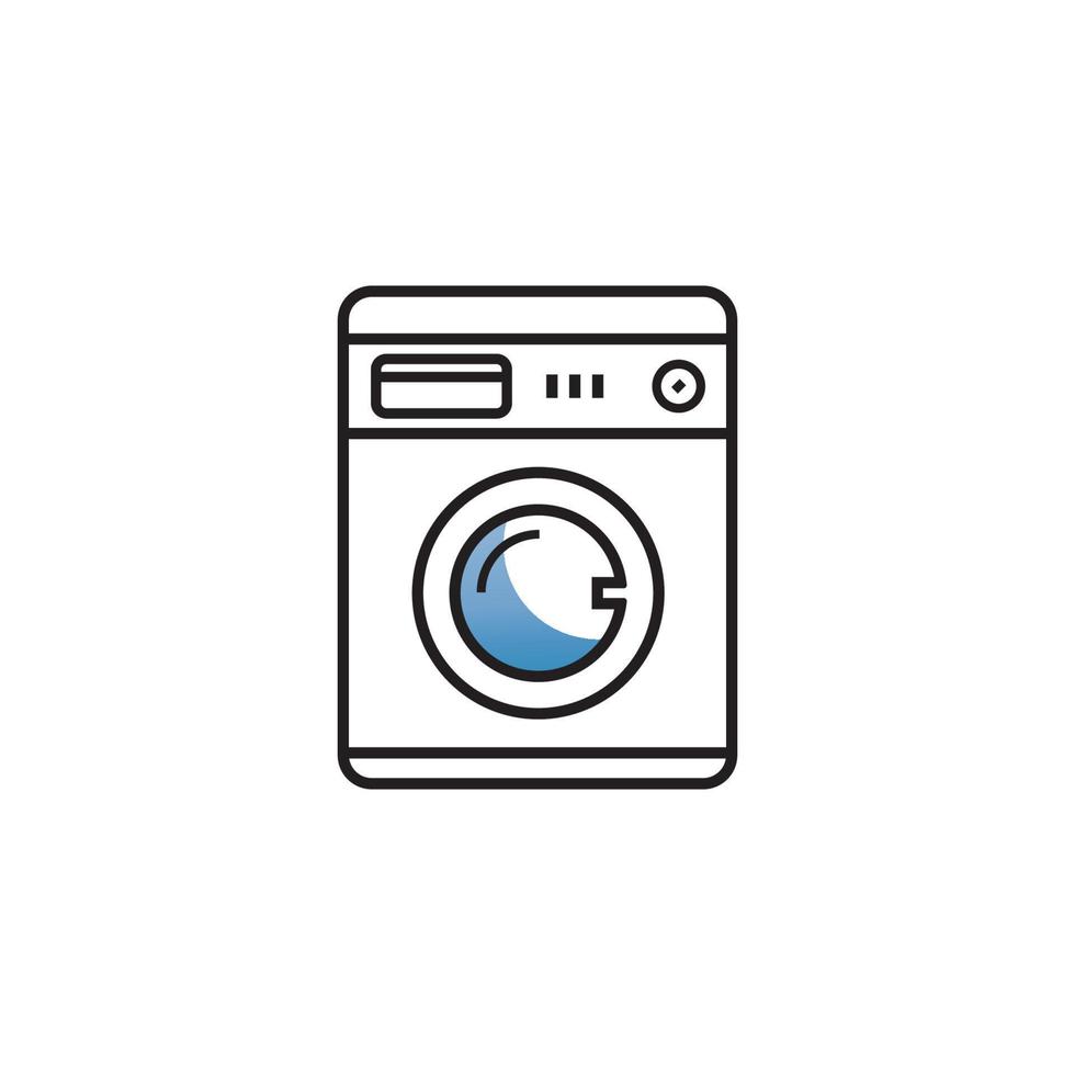 washing machine or laundry icon vector