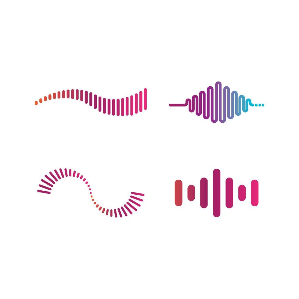 sound wave icon vector