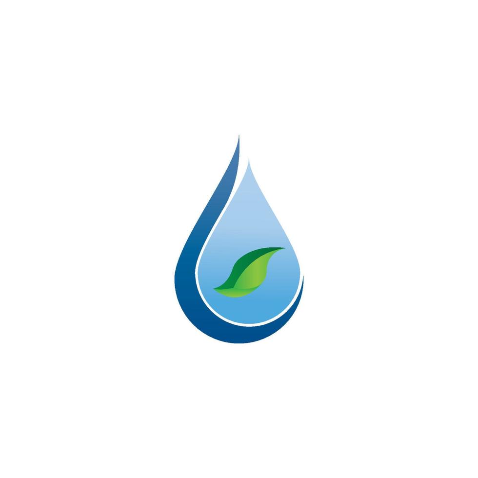 Water drop logo vector