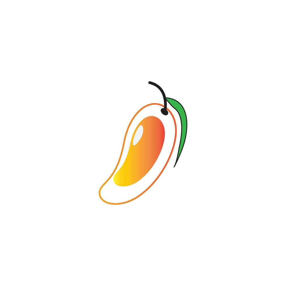 Mango icon  vector illustration template design