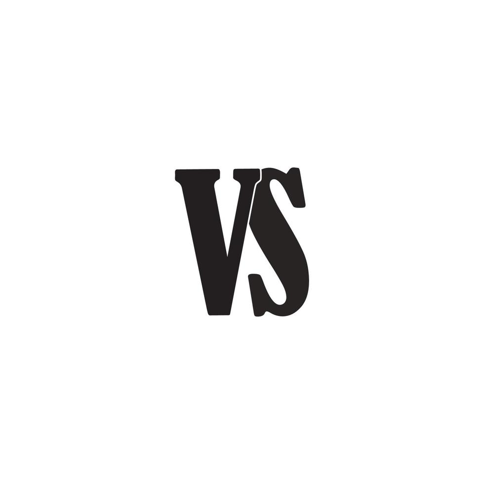 letter logo VS. vector