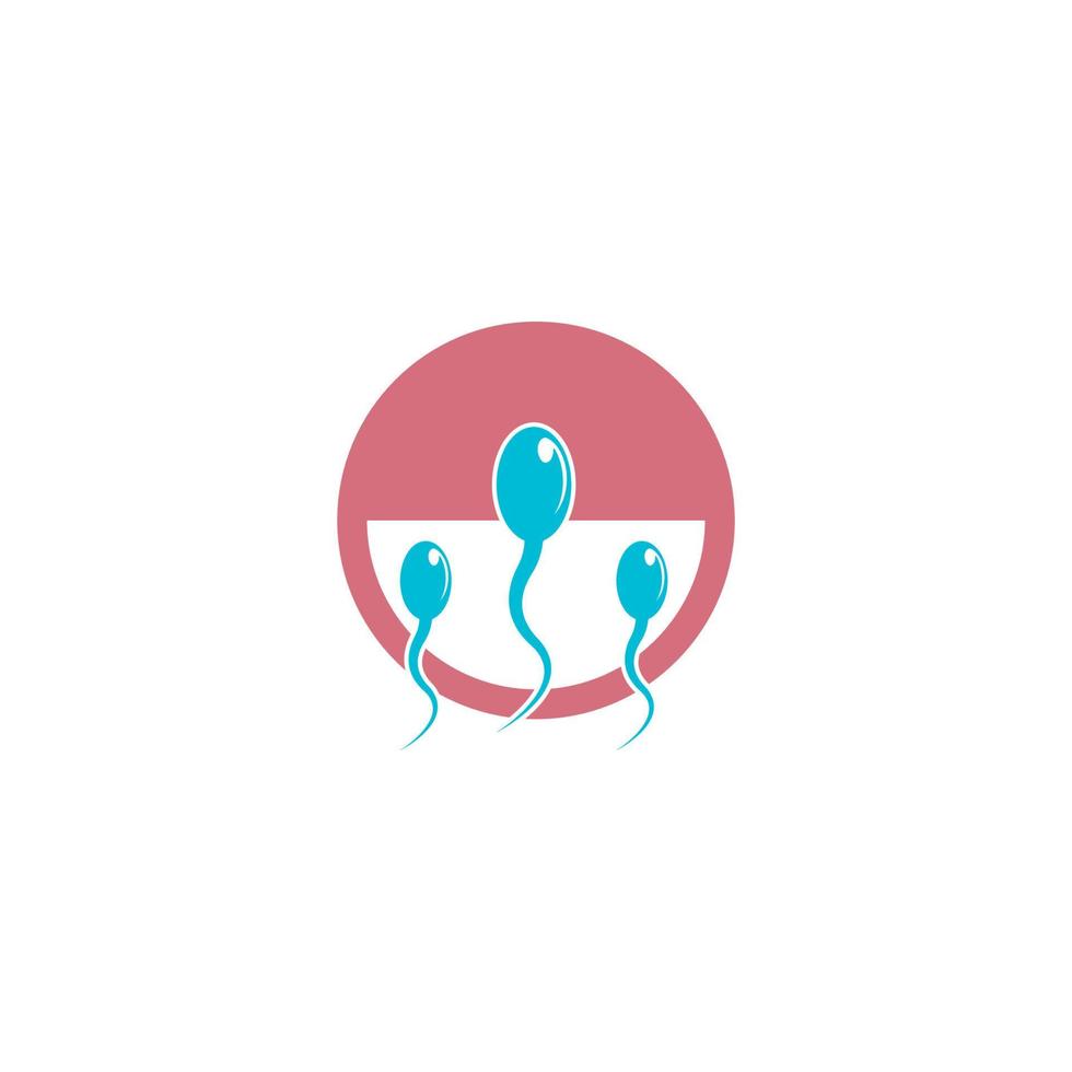 sperm logo vector illustration template design.