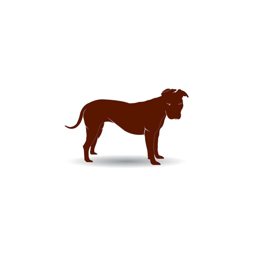 pit bull logo vector