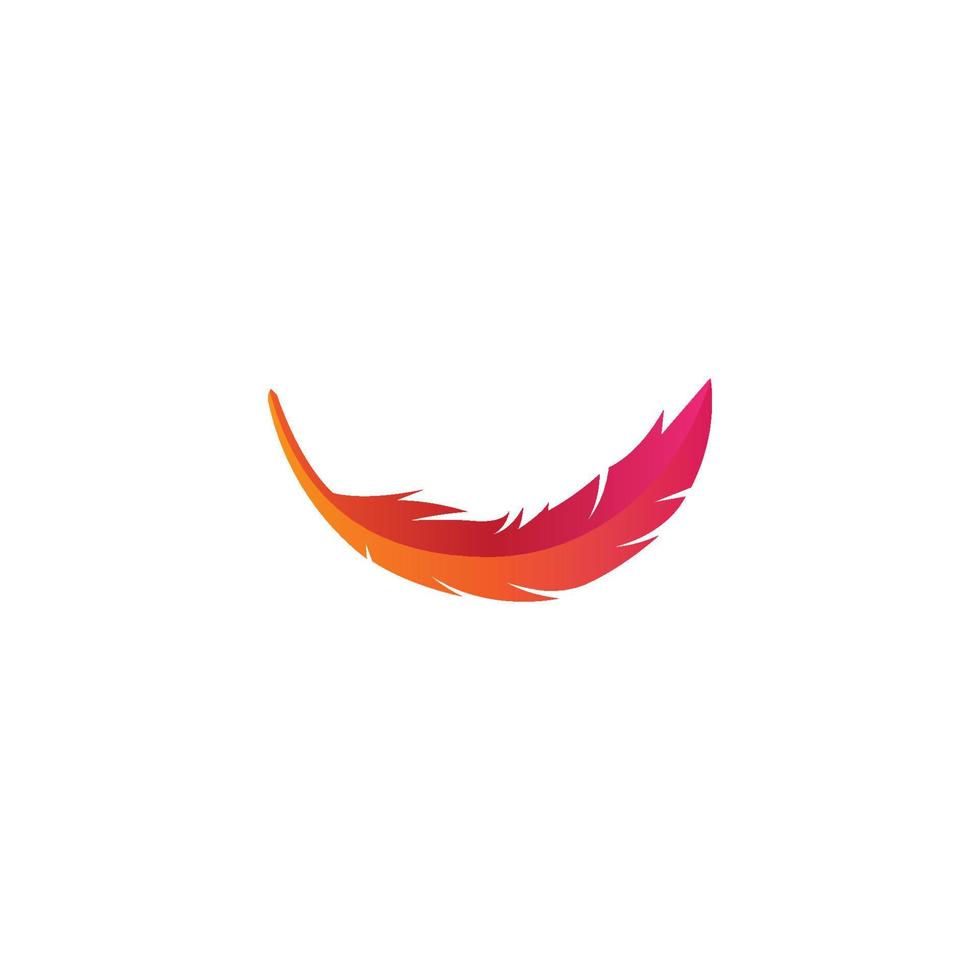 Quill logo vector illustration template design.