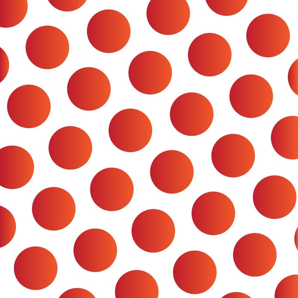 Red polka dot  background vector