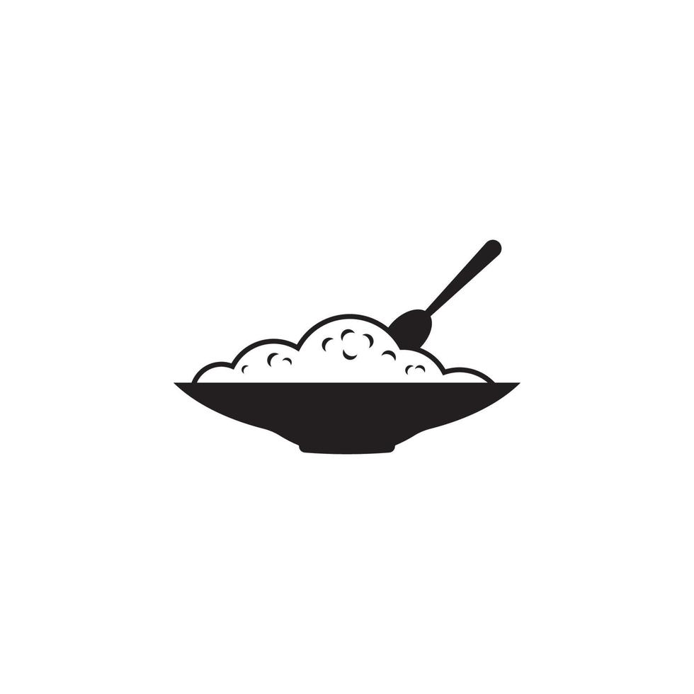 plate and food icon vector