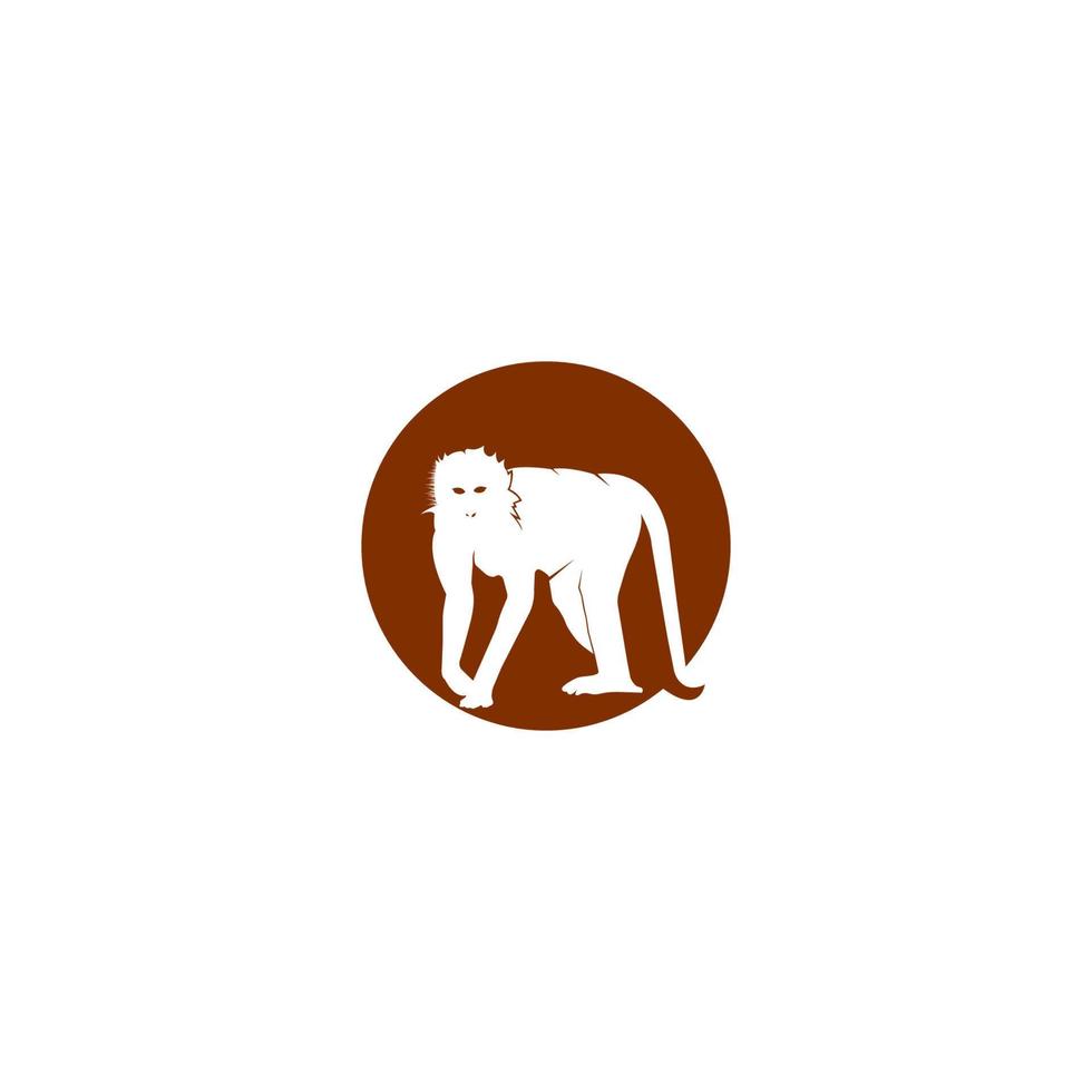 monkey icon. vector illustration template design.