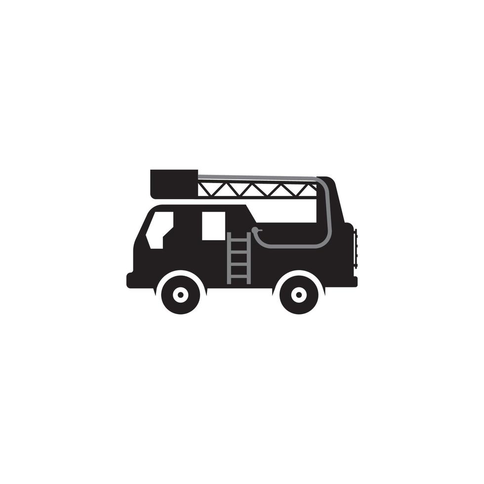 fire trucks icon vector