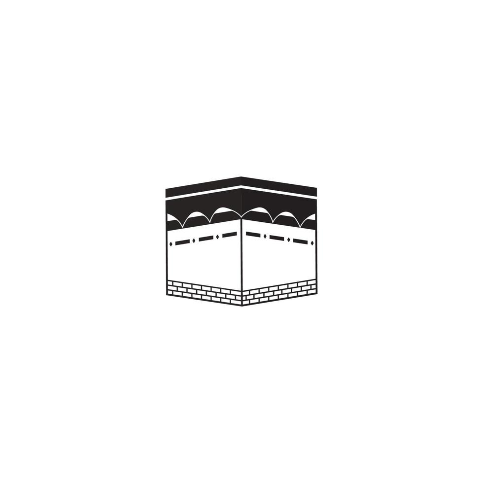 icono de kaaba. diseño de plantilla de ilustración vectorial. vector