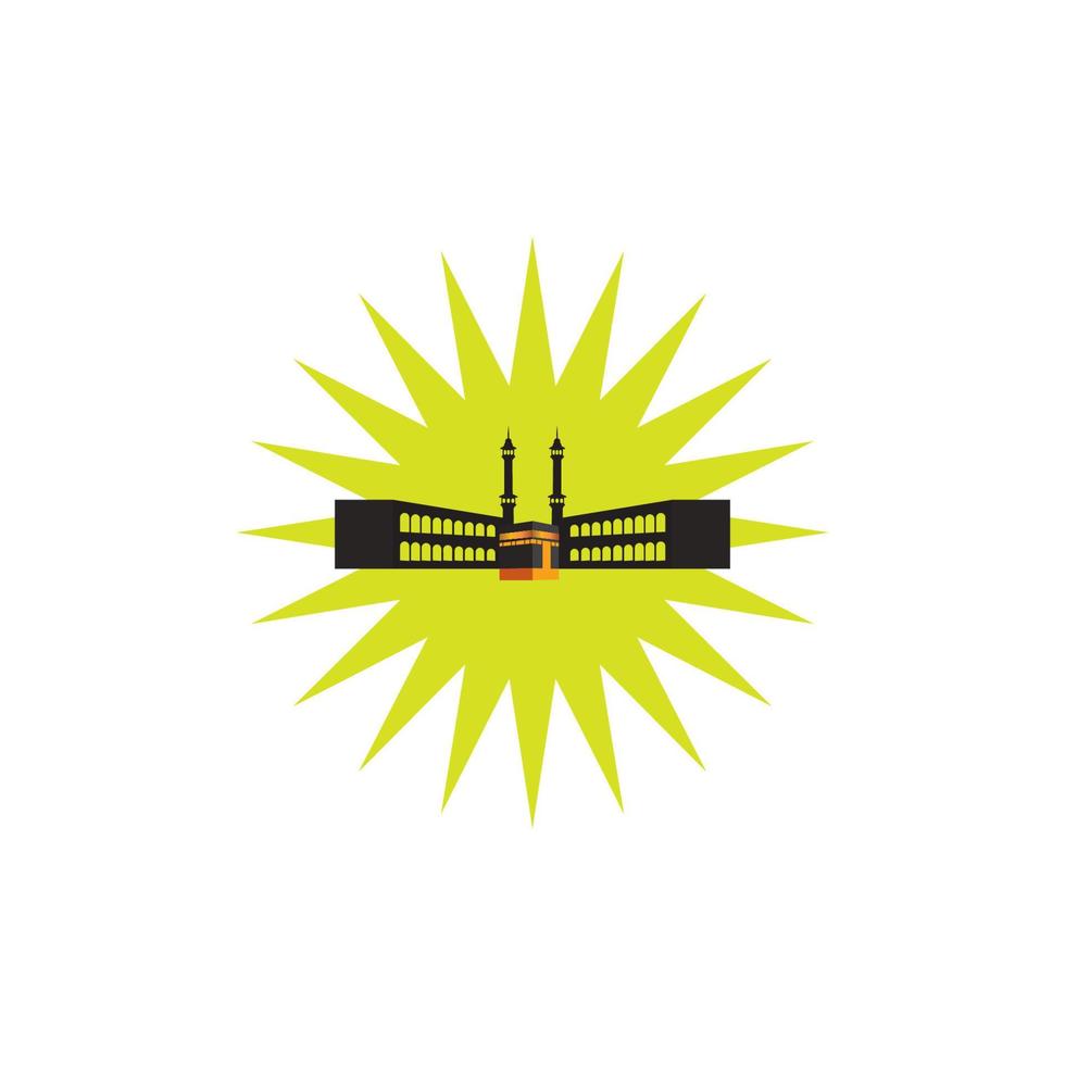 kaaba icon. vector illustration template design.