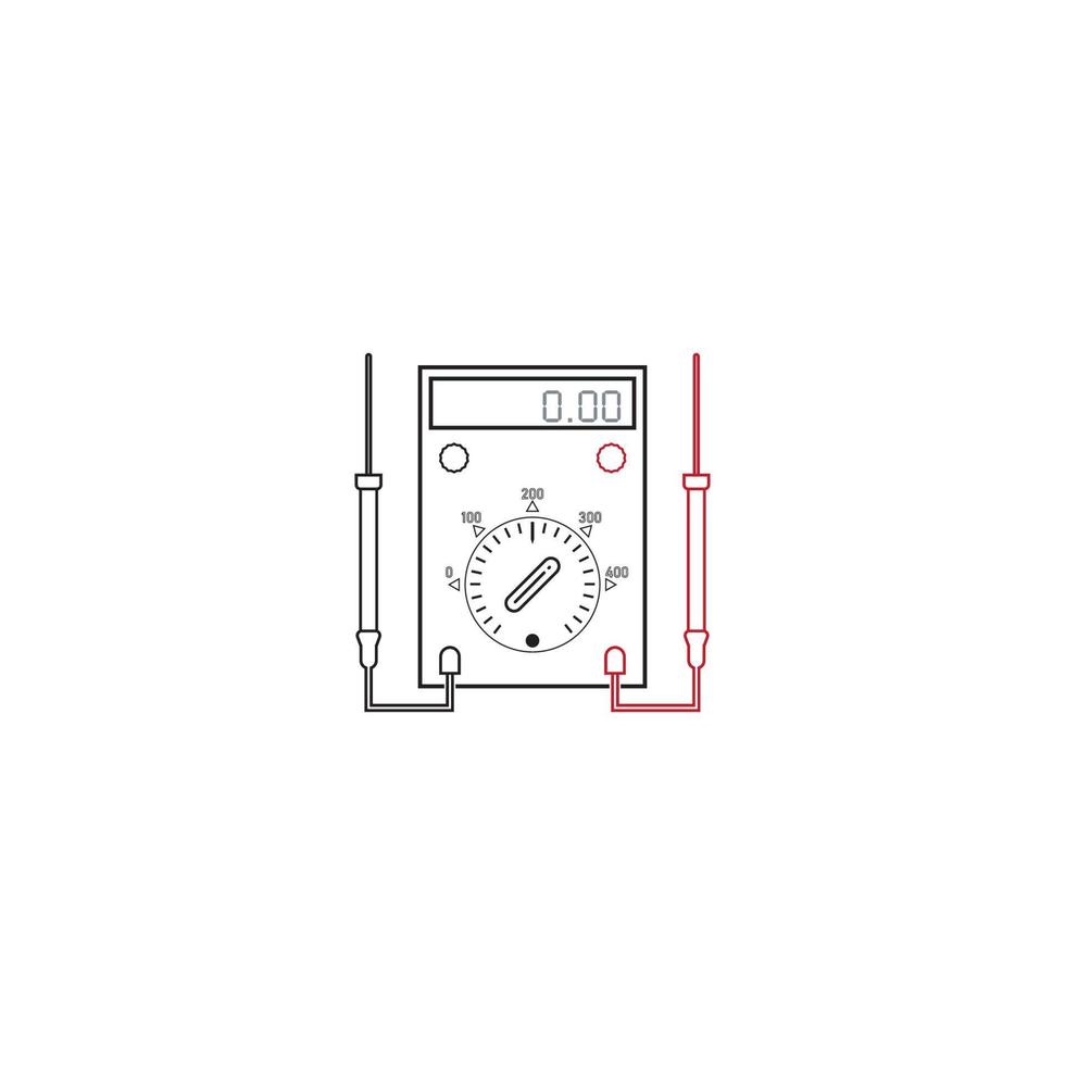 ampere meter icon vector