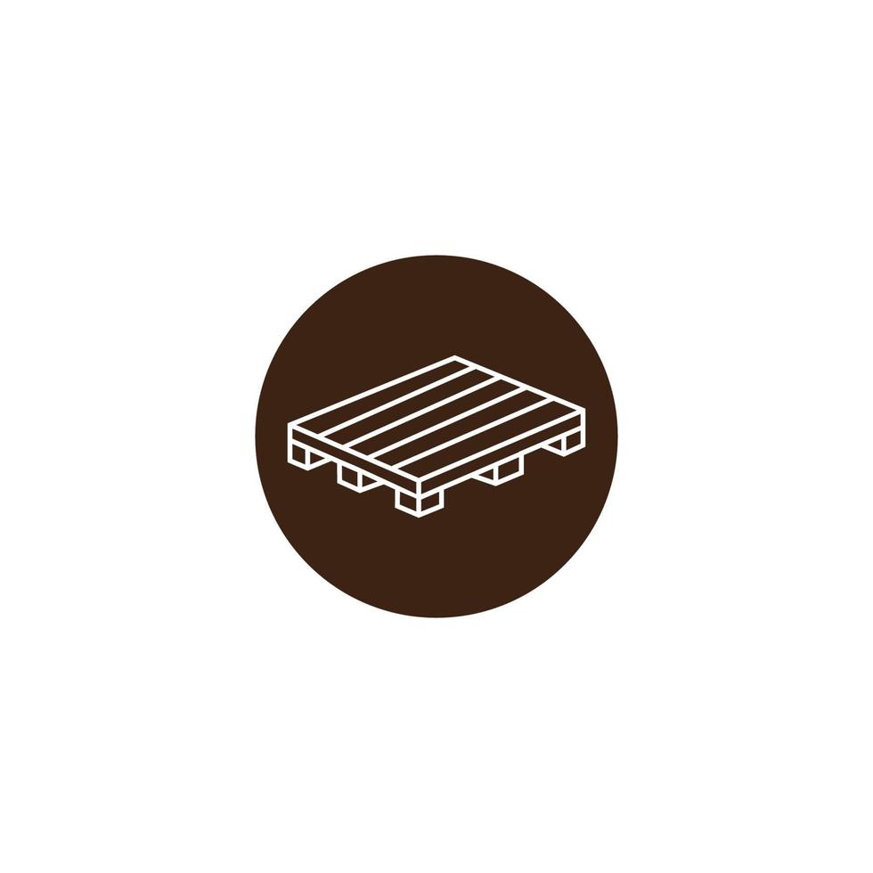 wooden pallet icon vector
