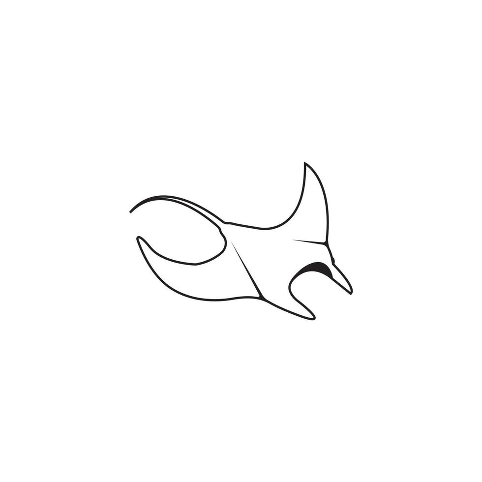 Stingray icono vector ilustración símbolo diseño.