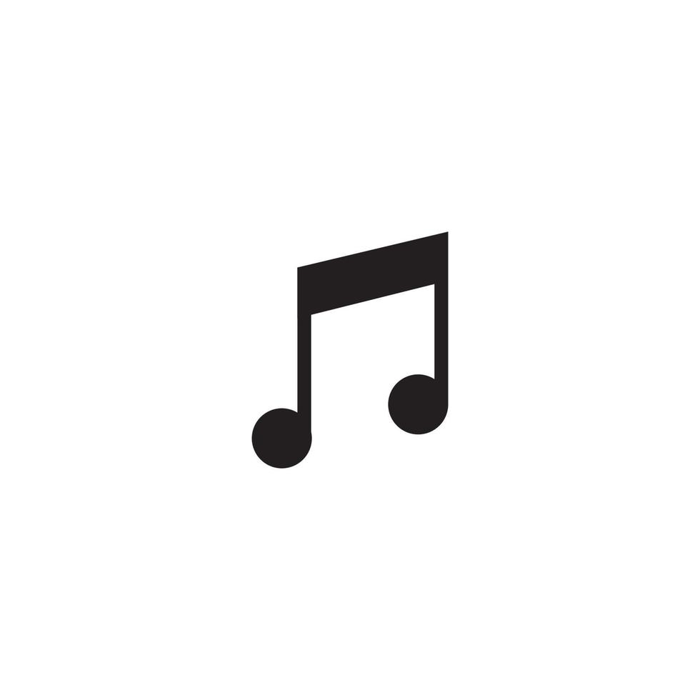 musical notes icon vector