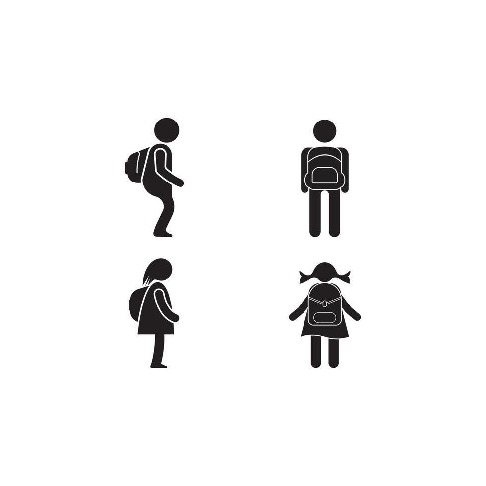 Back to School icon vector