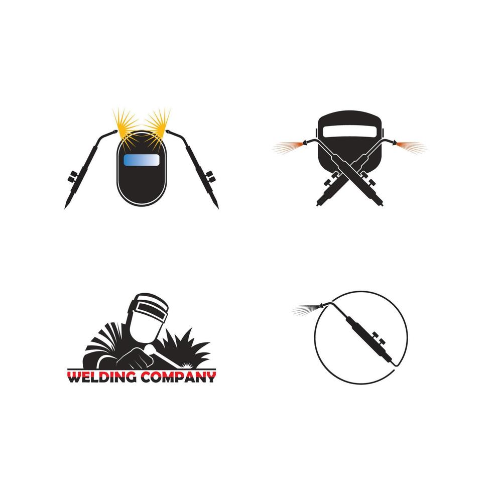 welding logo vector illustration symbol design.