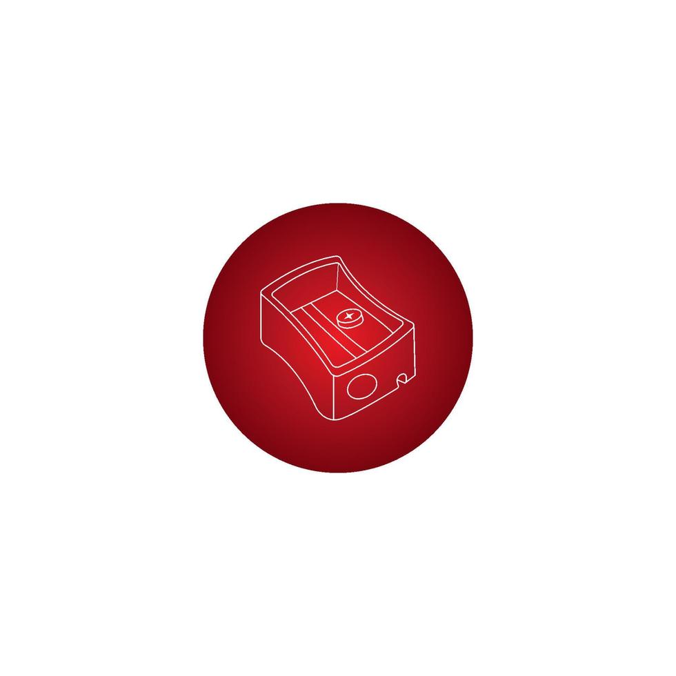 pencil sharpener icon vector