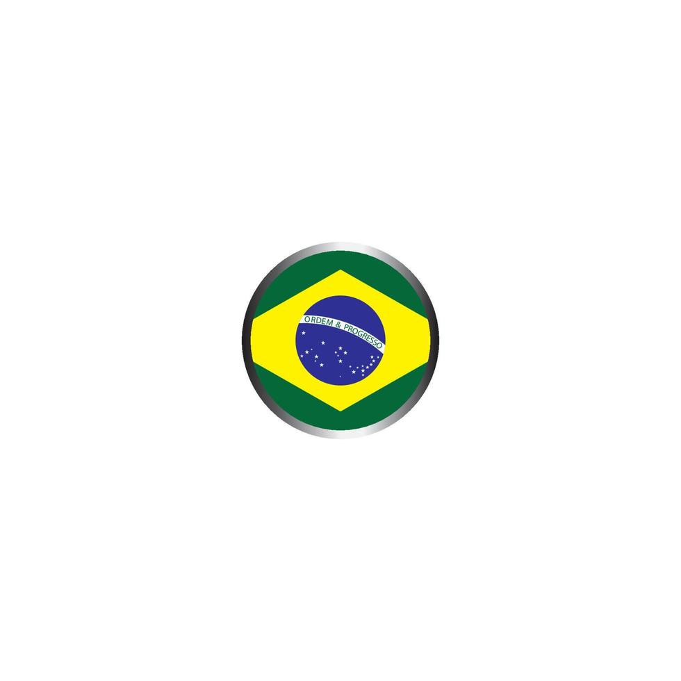 Brazil flag logo vector