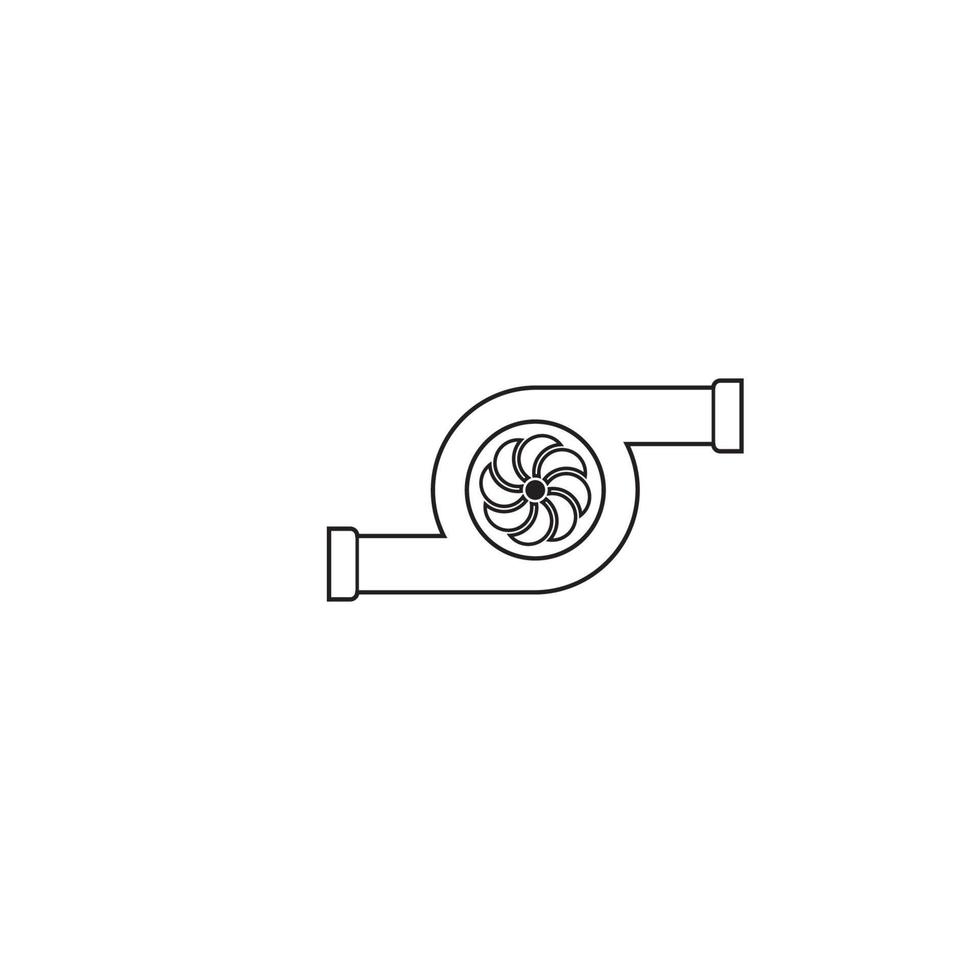 Engine turbo icon vector