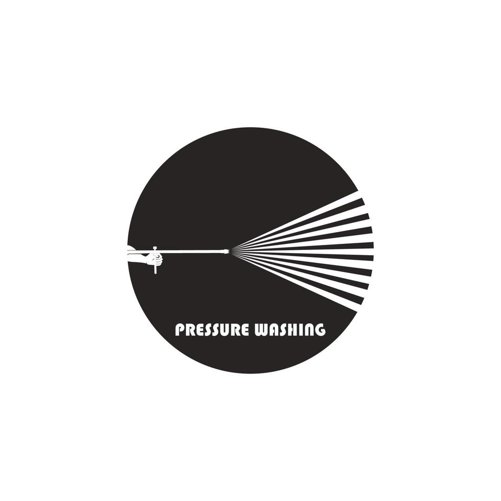 Pressure washing logo vector