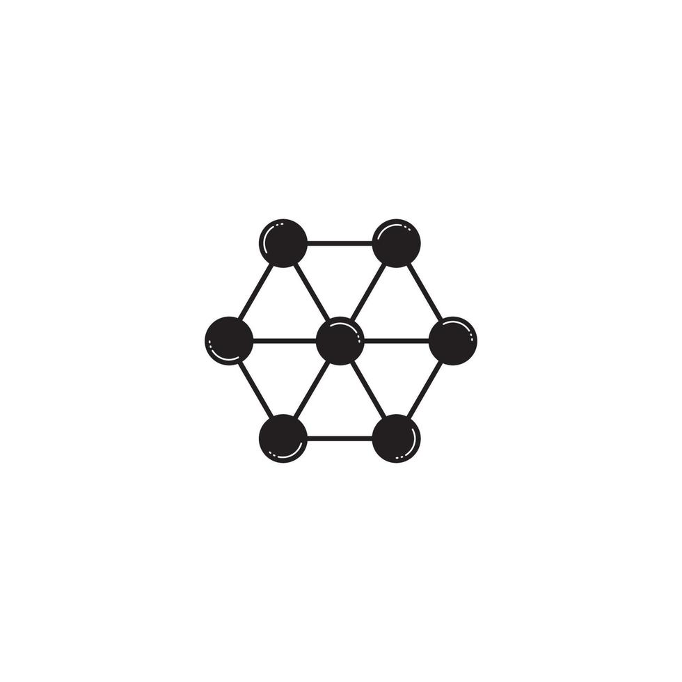 Molecule icon vector illustration symbol design