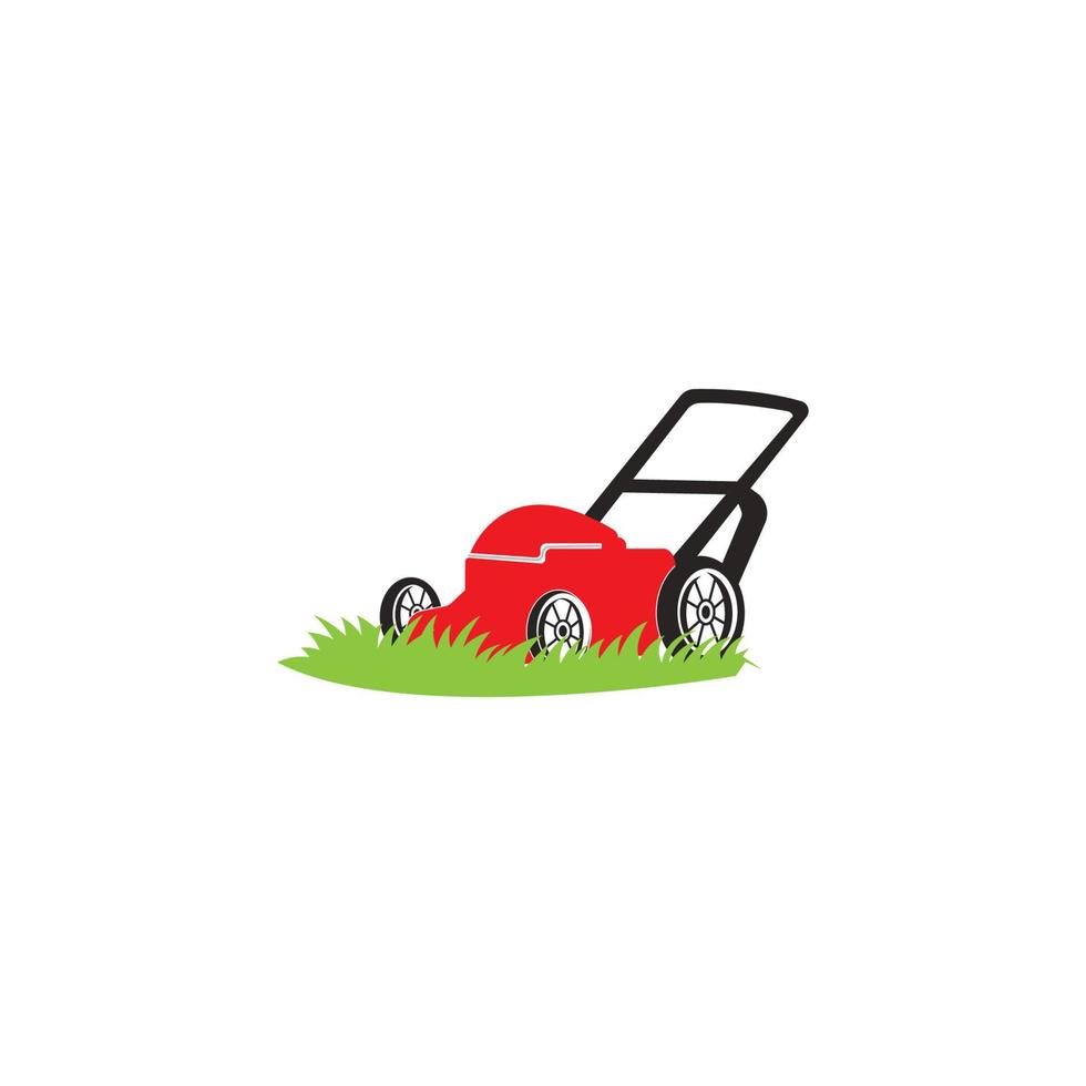 lawn mower icon vector