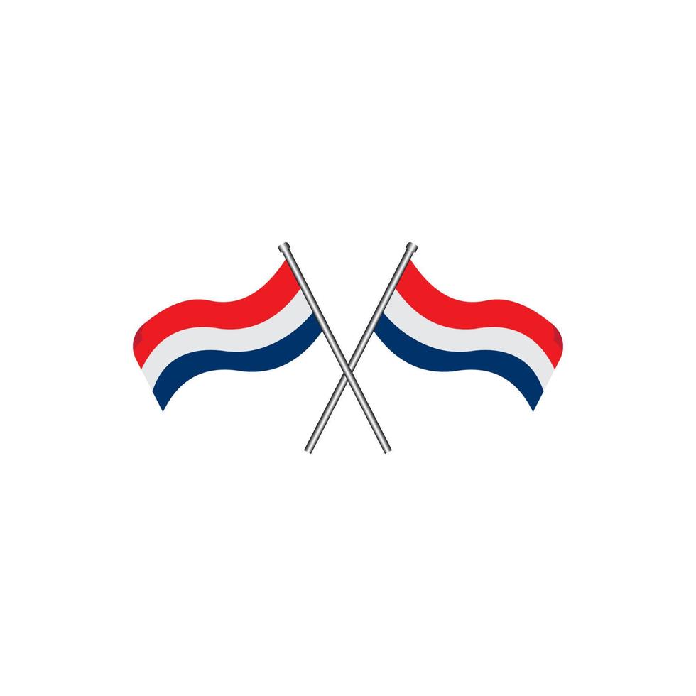Netherlands flag icon vector