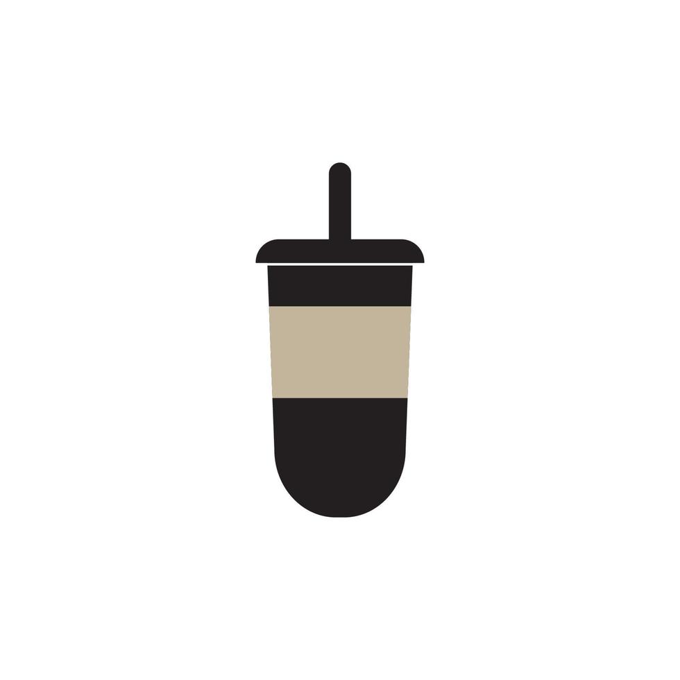 diseño de símbolo de ilustración de vector de icono de taza de café