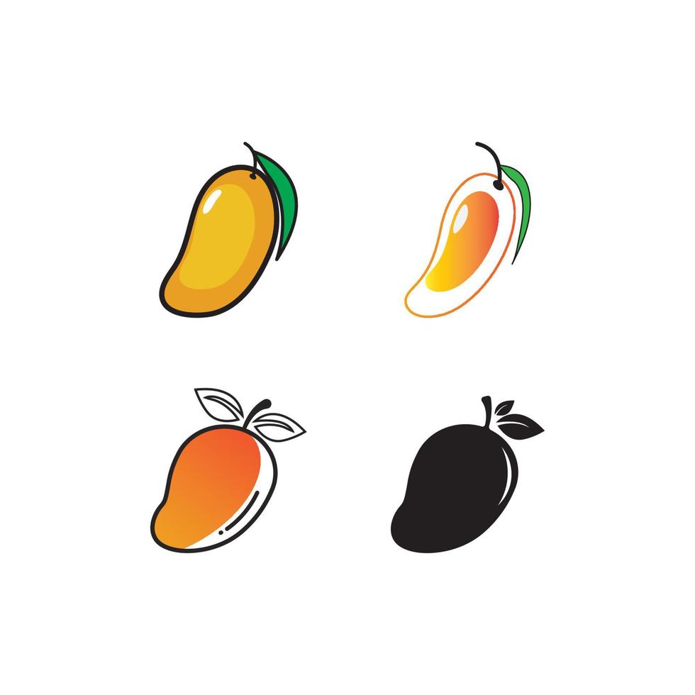Mango icon  vector illustration template design
