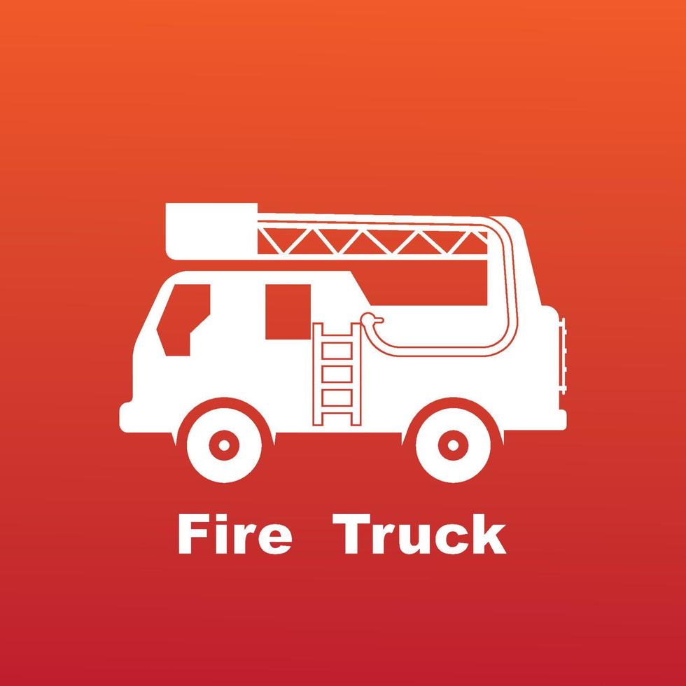 fire trucks icon vector