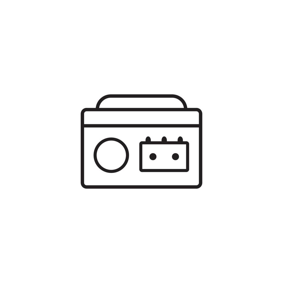 cassette icon vector illustration symbol design