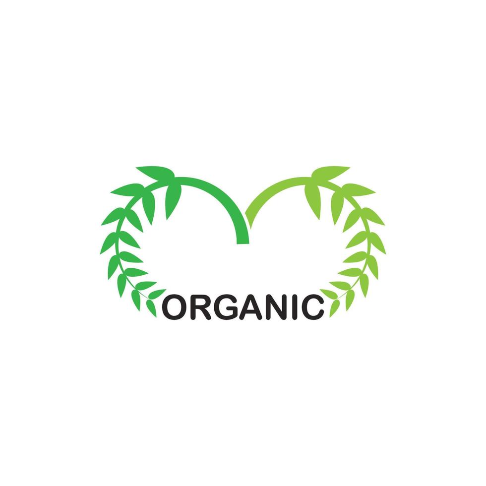 icono de planta organica vector