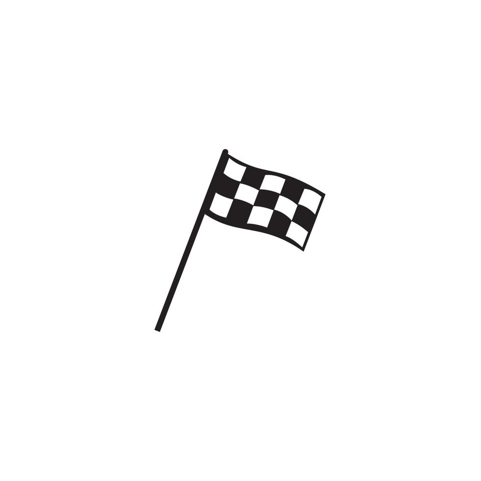 icono de la bandera de carreras a cuadros. vector