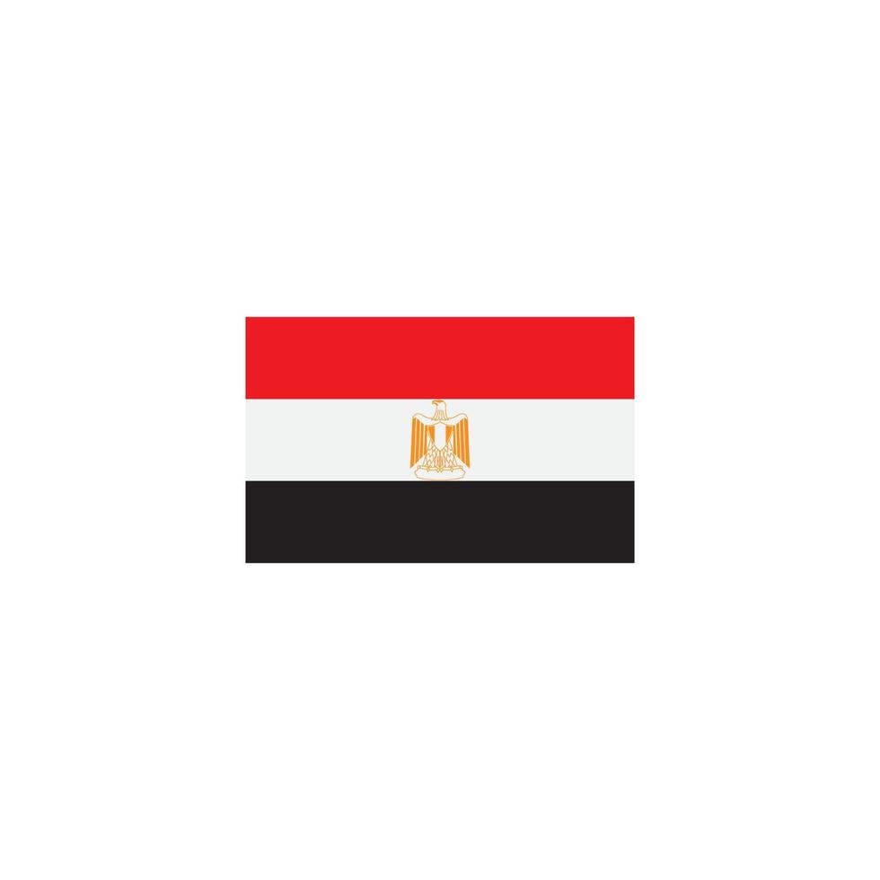 logotipo de la bandera de egipto vector